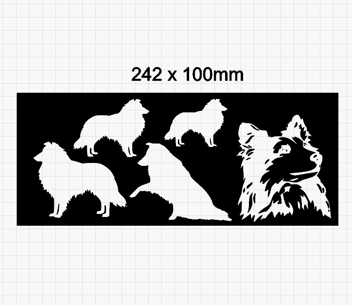 shetland sheep dog, min buy 3